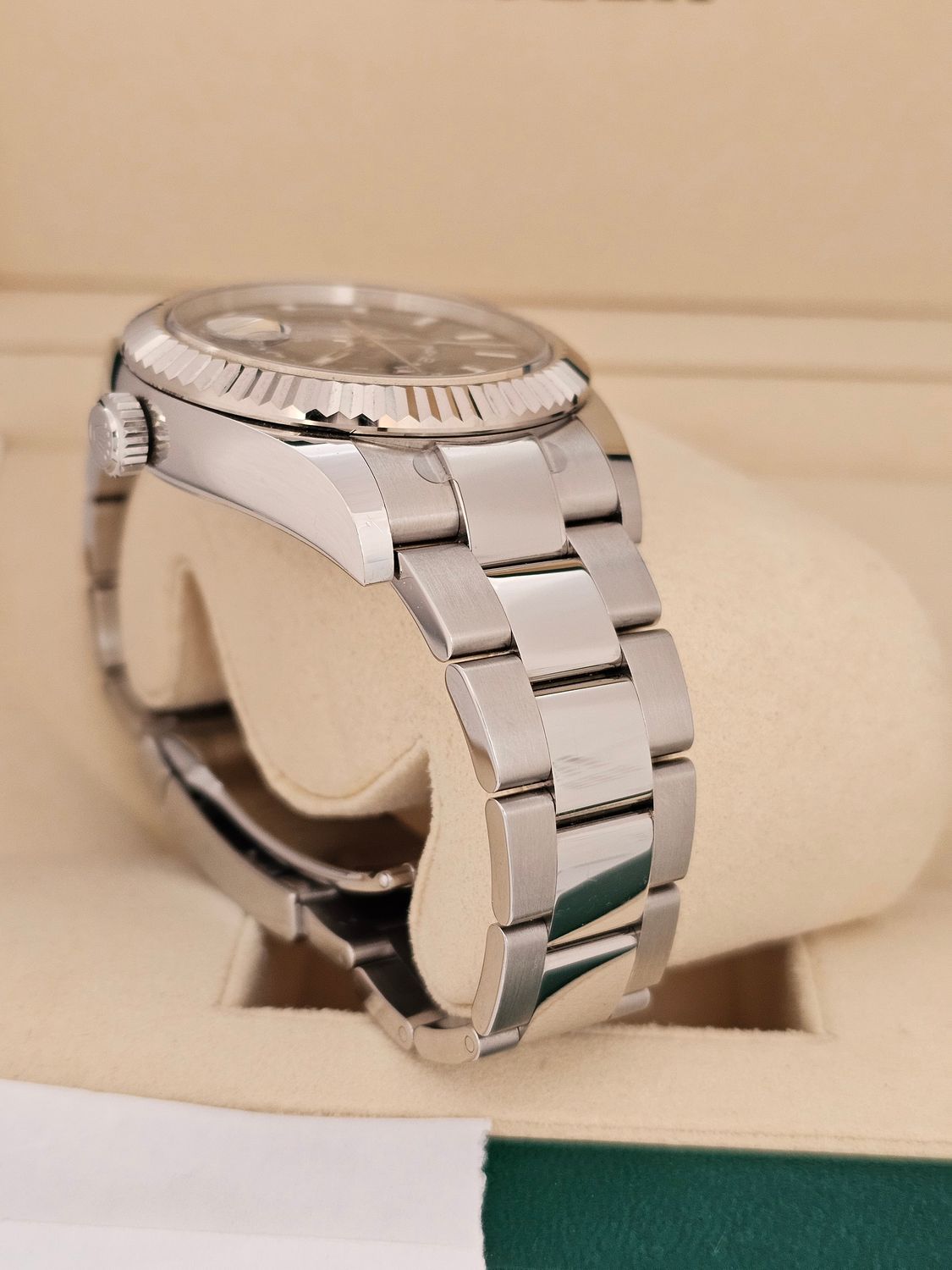 Rolex Sky-Dweller Ref 326934, Black Dial Oyster, 2021 Full Set, Some Stickers