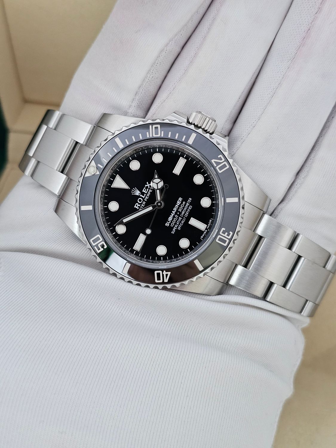 Rolex Submariner Watch 114060, 2018 Box &amp; Papers, Superb Condition