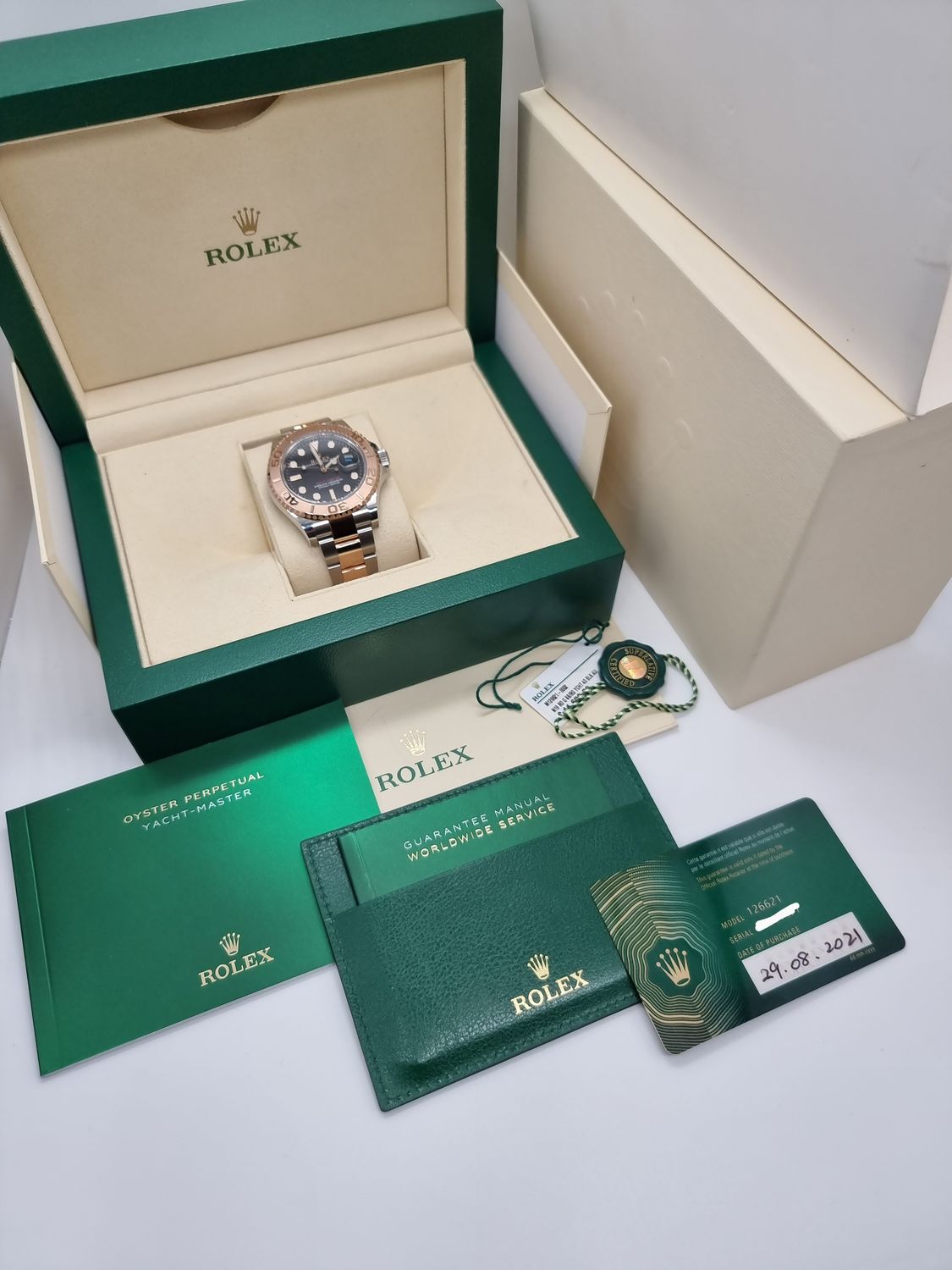 Rolex Yacht-Master Watch 40mm 126621 - Black Dial, 2021 Full Set