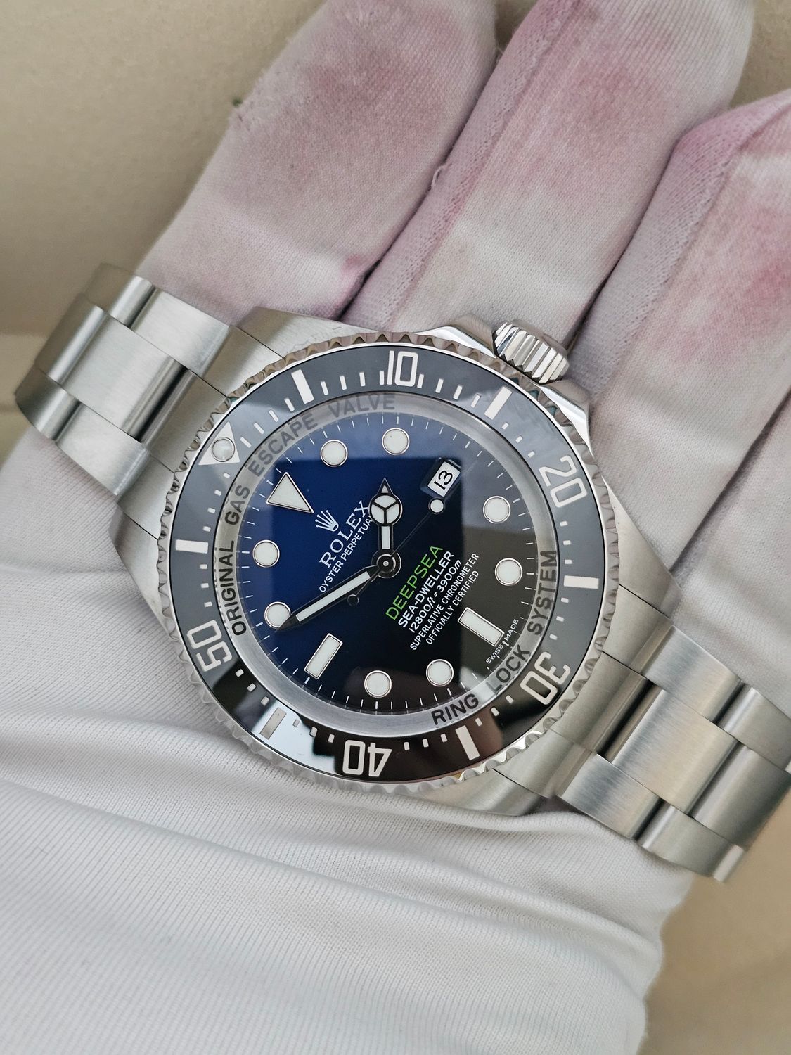 Rolex SeaDweller Black Blue Men&#39;s Watch, 116660 James Cameron 2016 Box &amp; Papers