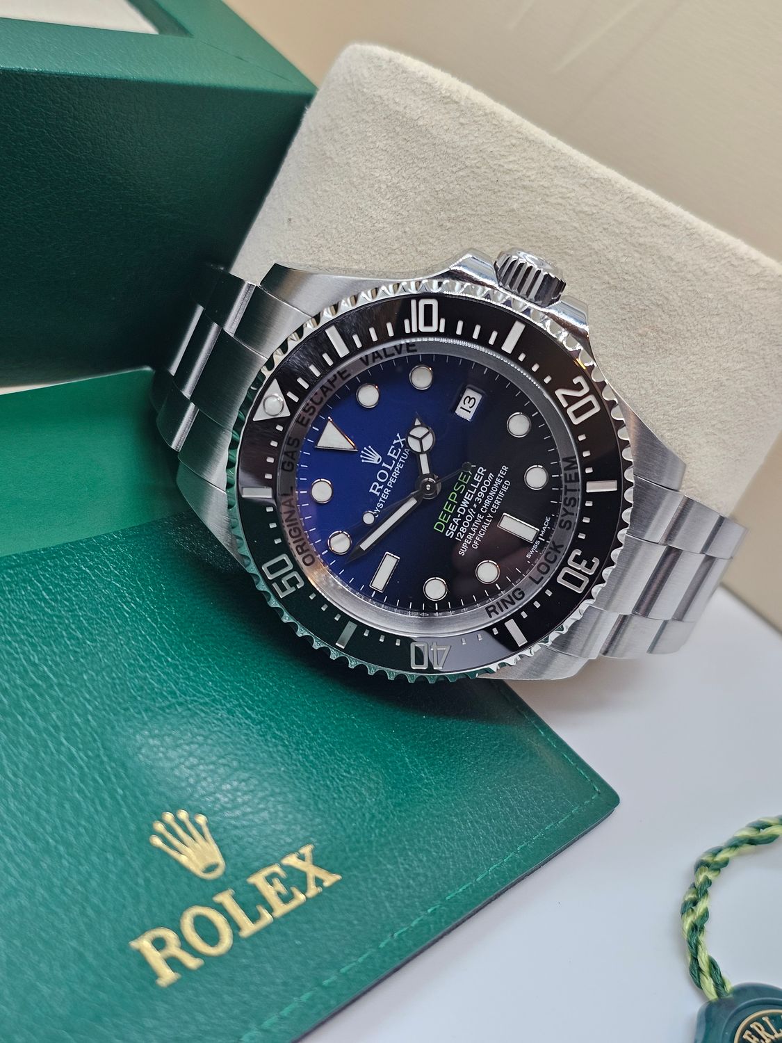Rolex SeaDweller Black Blue Men&#39;s Watch, 116660 James Cameron 2016 Box &amp; Papers