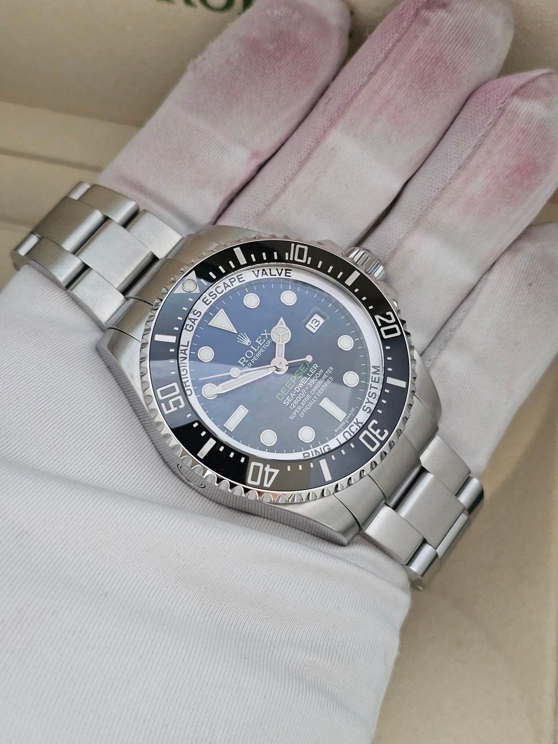 Rolex SeaDweller Black Blue Men&#39;s Watch, 116660 James Cameron 2016 Box &amp; Papers