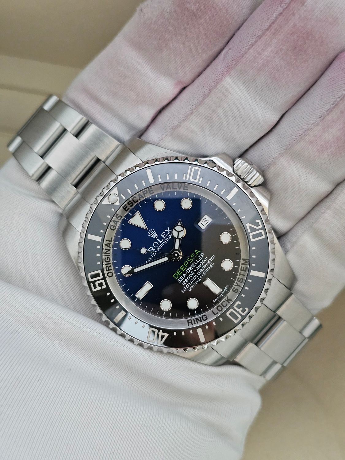 Rolex SeaDweller Black Blue Men&#39;s Watch, 116660 James Cameron 2016 Box &amp; Papers