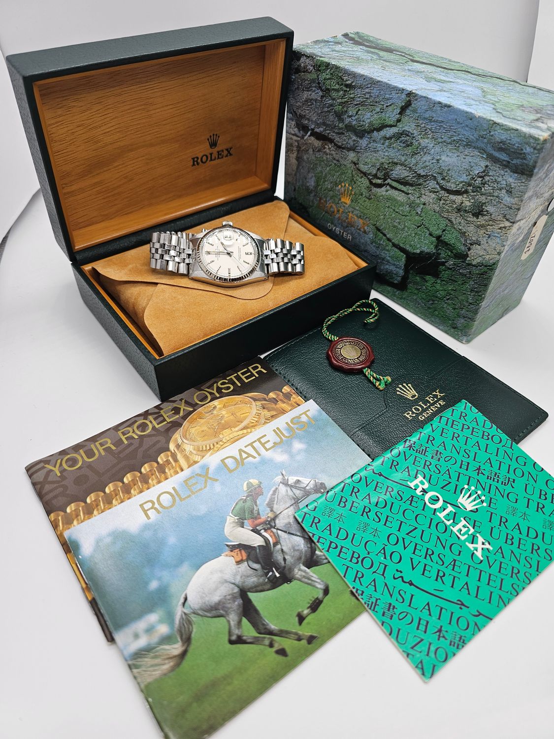 Rolex Datejust Rare White Matt Dial Watch, 1601 Circa 1979 36mm Superb Condition