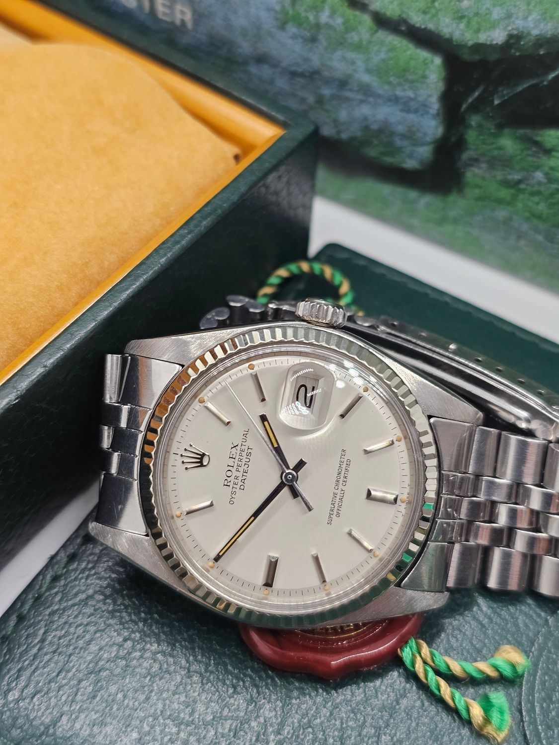 Rolex Datejust Rare White Matt Dial Watch, 1601 Circa 1979 36mm Superb Condition
