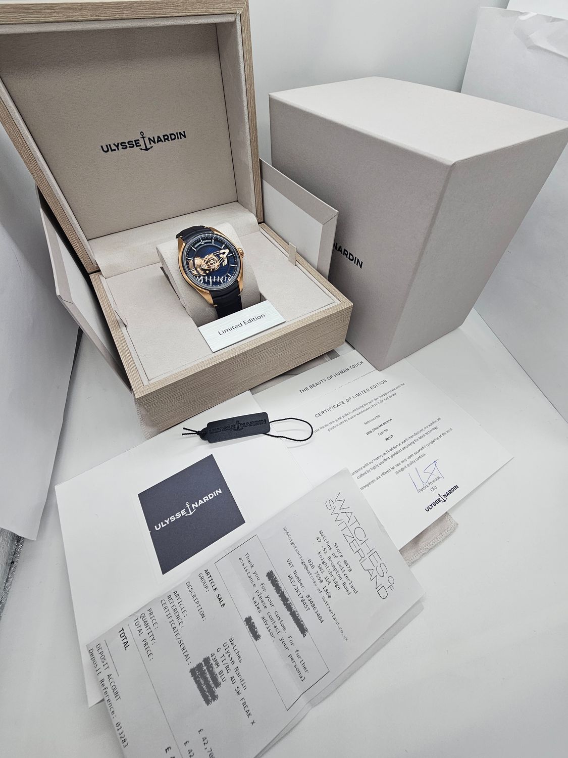 Ulysse Nardin Freak X Gold Enamel 2305-270LE-3AE-BLUE/1A, 88/120 Limited Edition