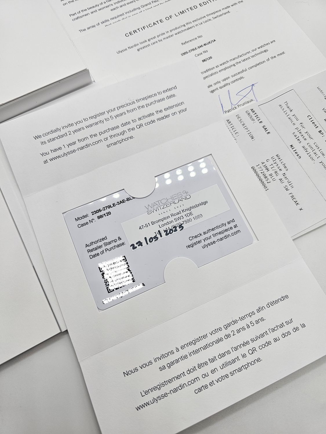 Ulysse Nardin Freak X Gold Enamel 2305-270LE-3AE-BLUE/1A, 88/120 Limited Edition