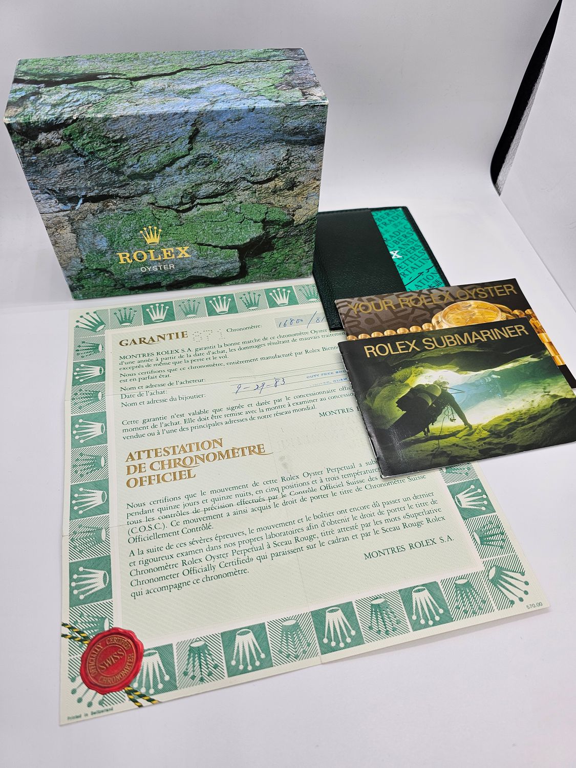 Rolex Submariner Date Ref 16800, 40mm Early Matt Dial, 1983 B&amp;P Super Condition