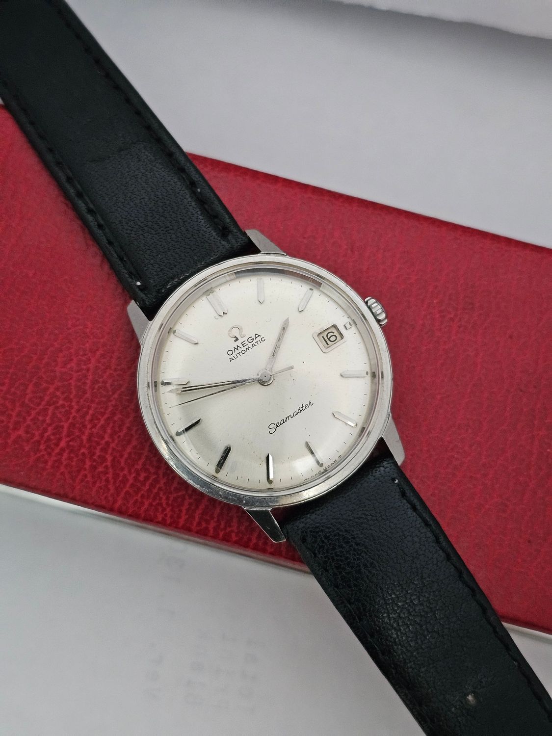 OMEGA Seamaster Silver Dial Automatic Watch - Ref 166.002