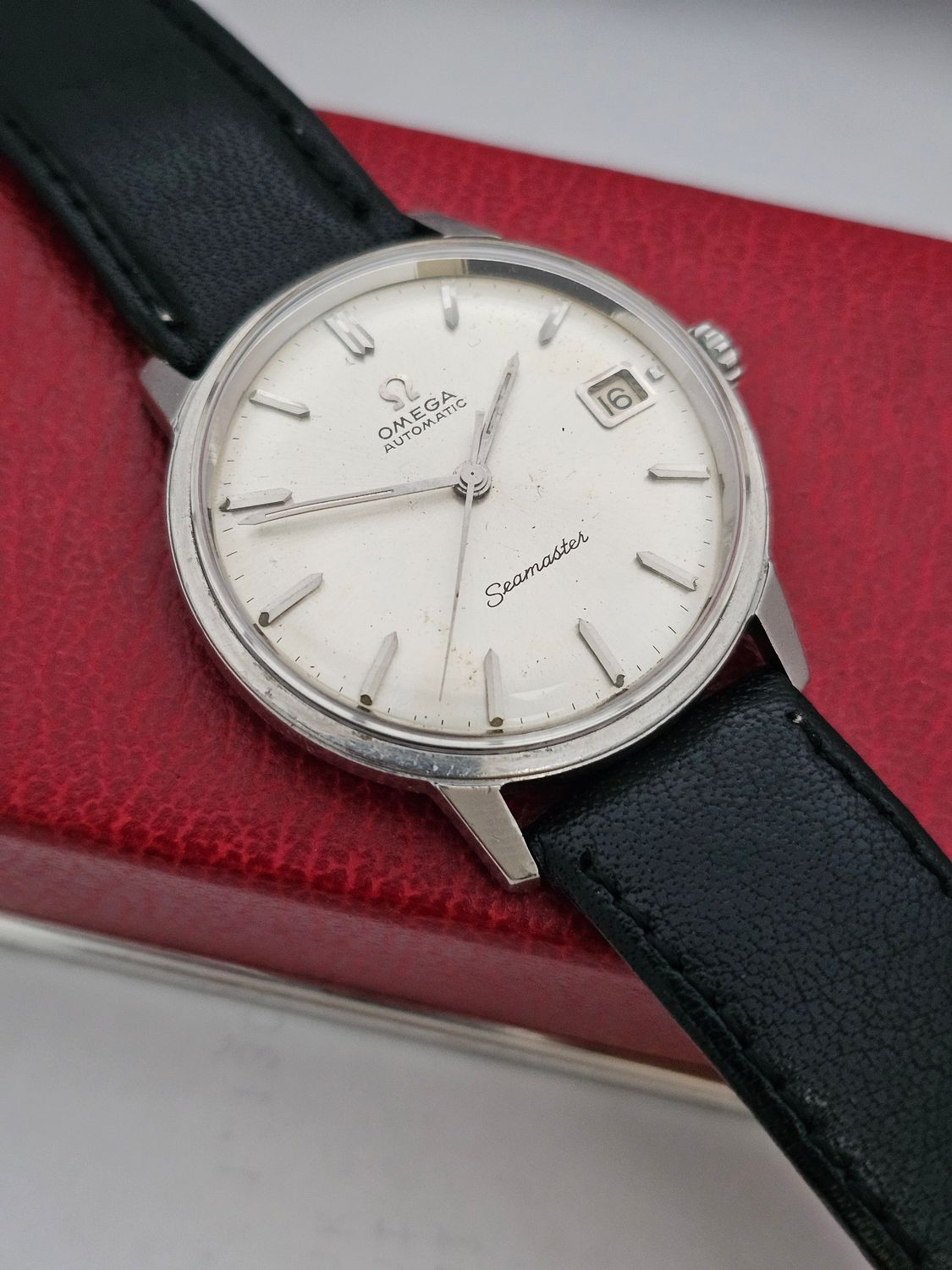 OMEGA Seamaster Silver Dial Automatic Watch - Ref 166.002