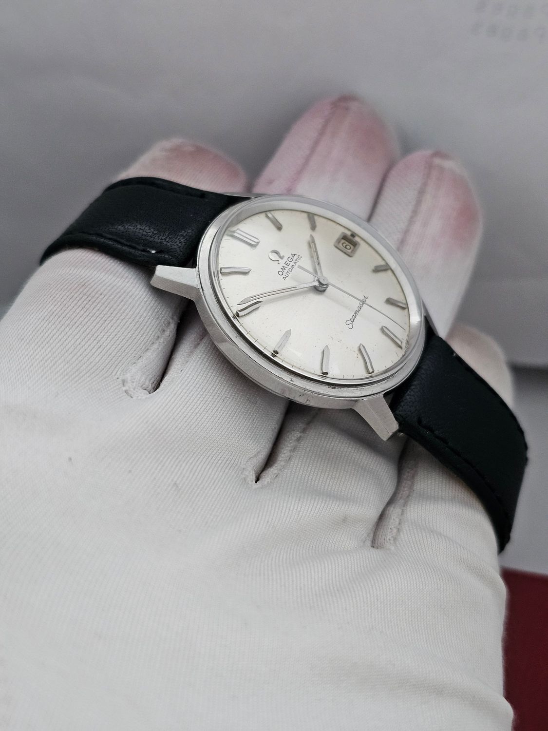 OMEGA Seamaster Silver Dial Automatic Watch - Ref 166.002