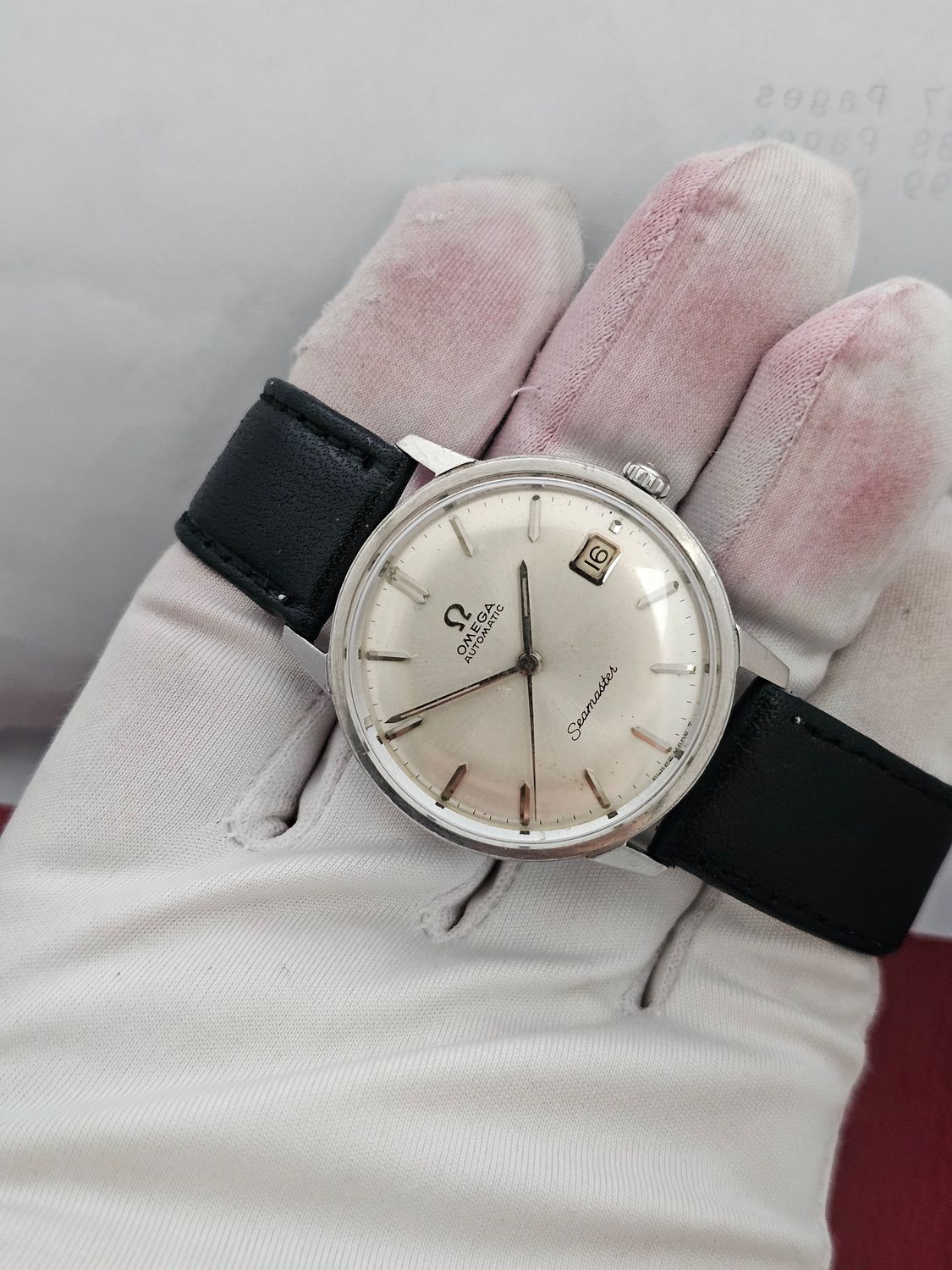 OMEGA Seamaster Silver Dial Automatic Watch - Ref 166.002