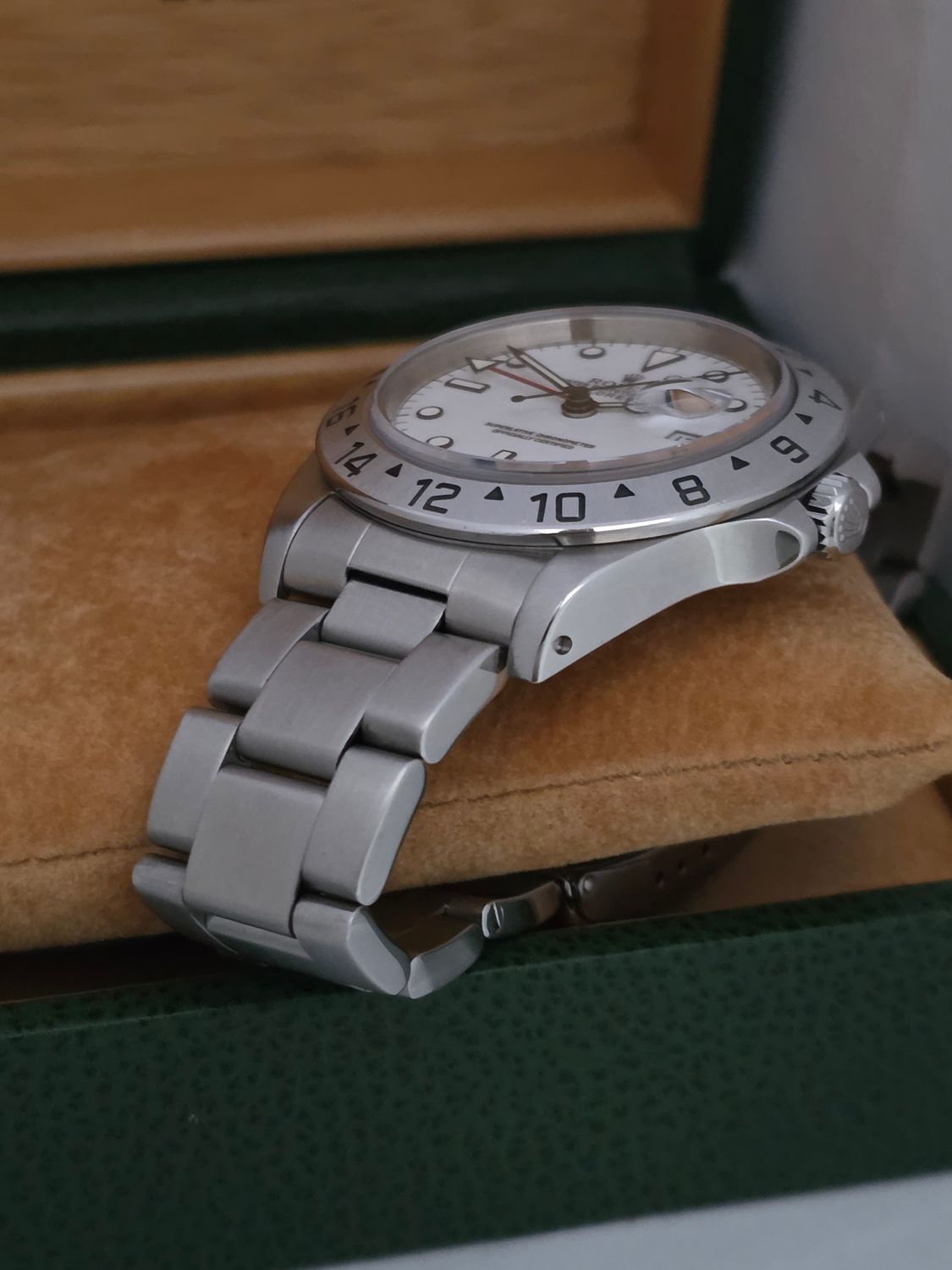 Rolex Explorer II Watch Ref 16570 Polar Dial, Tritium Dial