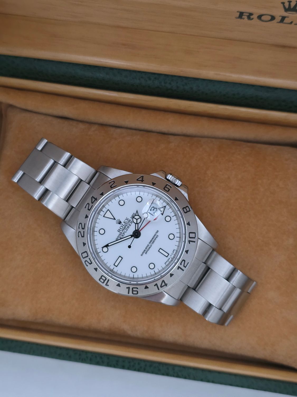 Rolex Explorer II Watch Ref 16570 Polar Dial, Tritium Dial