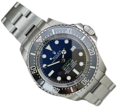 Rolex SeaDweller Black Blue Men&#39;s Watch, 116660 James Cameron 2016 Box &amp; Papers