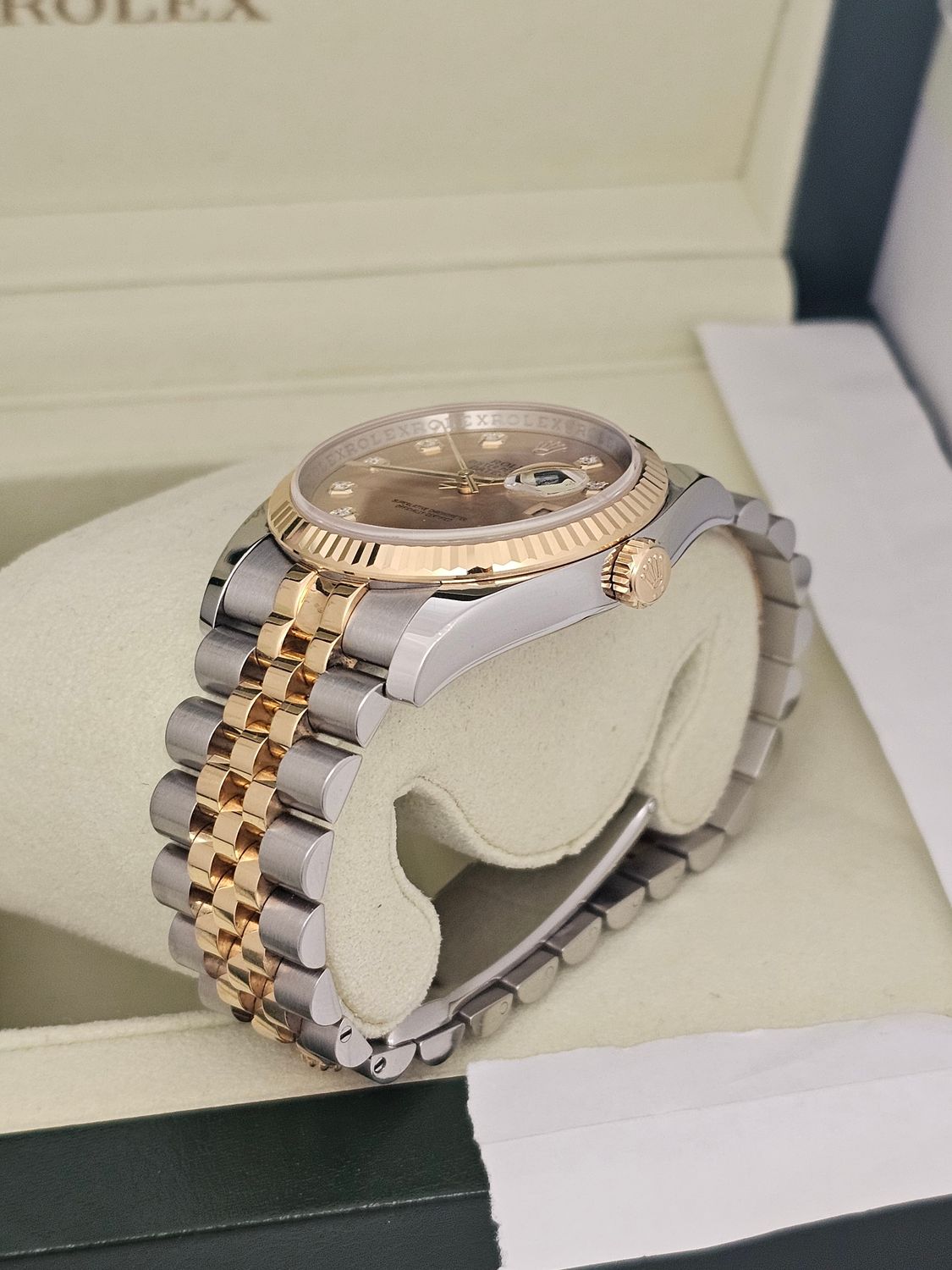 Rolex Datejust 36mm Watch Ref 116233, Champagne &amp; Diamond Dial, 2016 Full Set