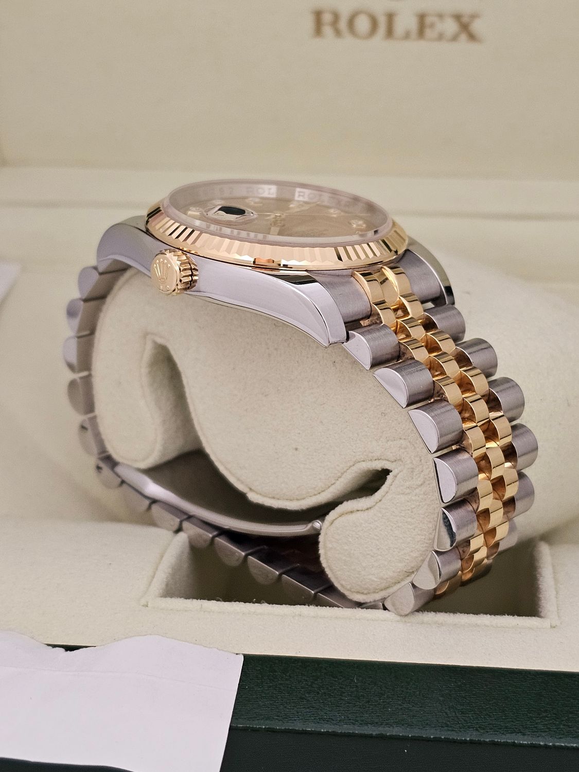 Rolex Datejust 36mm Watch Ref 116233, Champagne &amp; Diamond Dial, 2016 Full Set