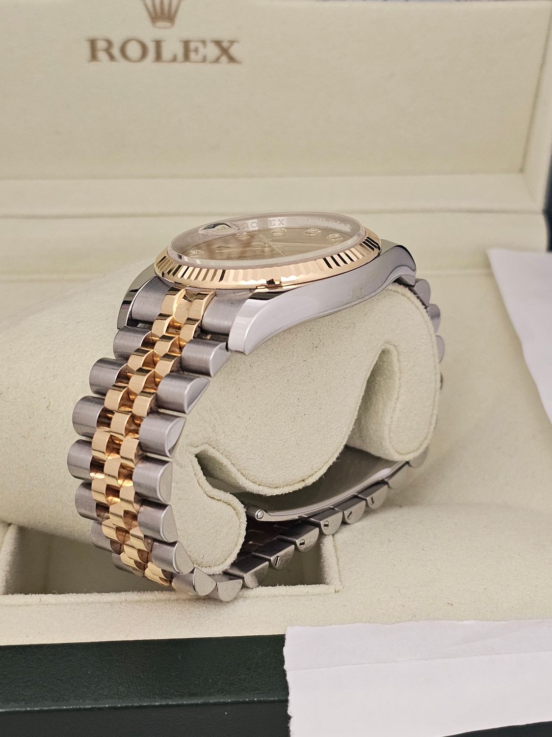 Rolex Datejust 36mm Watch Ref 116233, Champagne &amp; Diamond Dial, 2016 Full Set