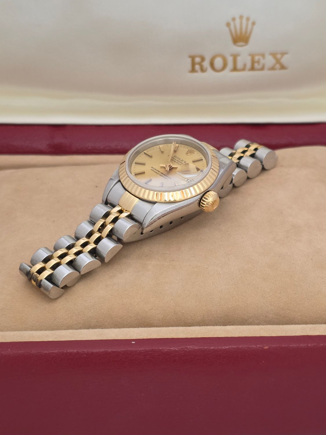 Ladies Rolex Datejust 69173 Stainless Steel &amp; Yellow Gold Circa 1995