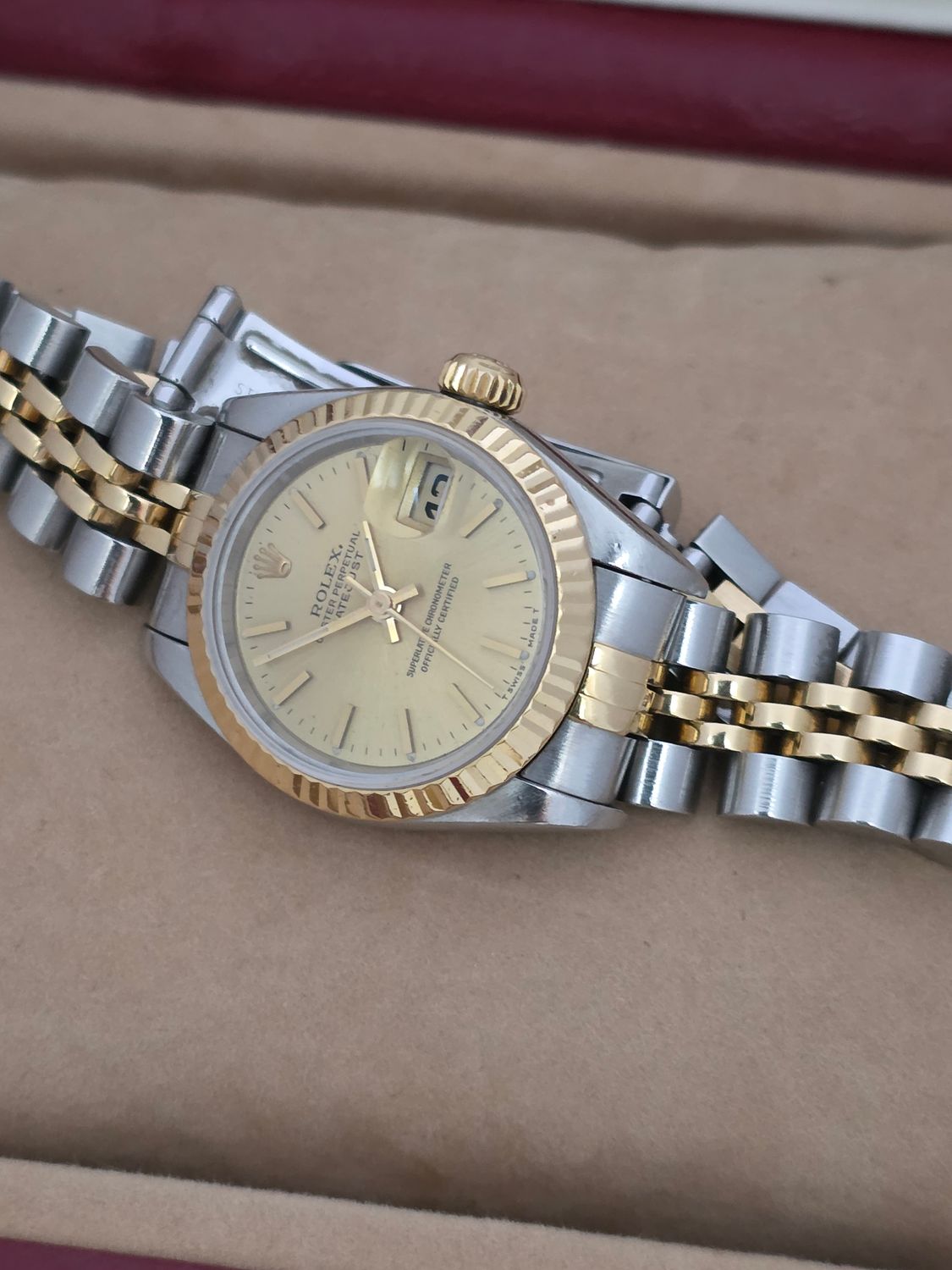 Ladies Rolex Datejust 69173 Stainless Steel &amp; Yellow Gold Circa 1995