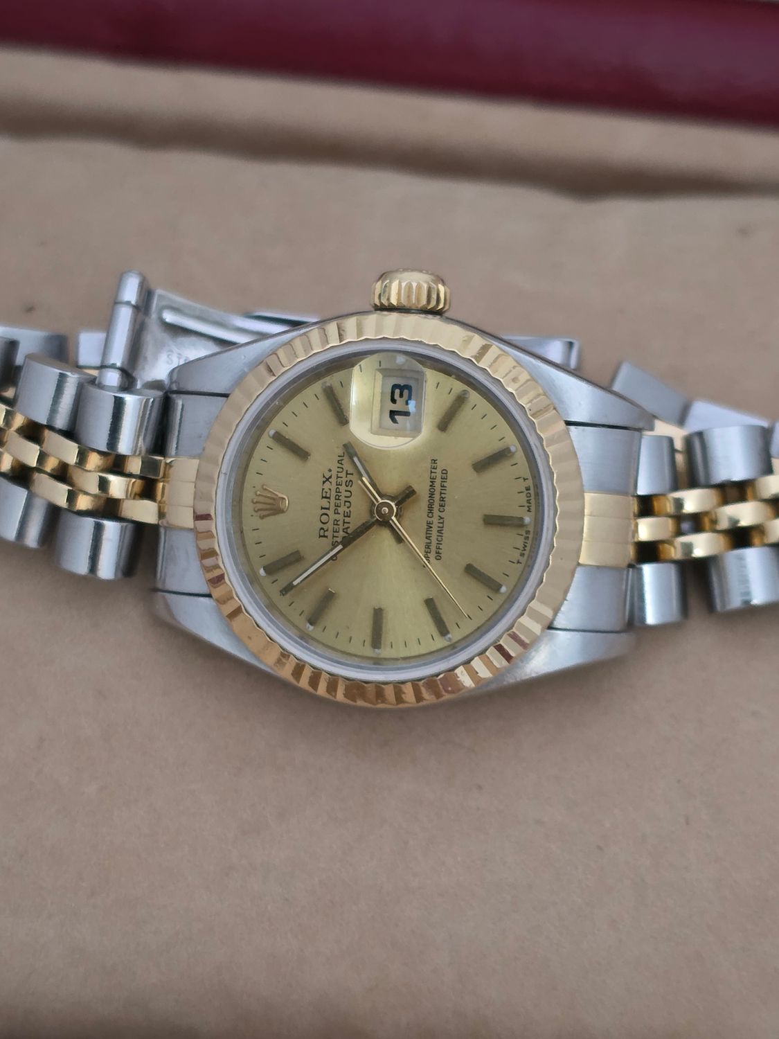 Ladies Rolex Datejust 69173 Stainless Steel &amp; Yellow Gold Circa 1995