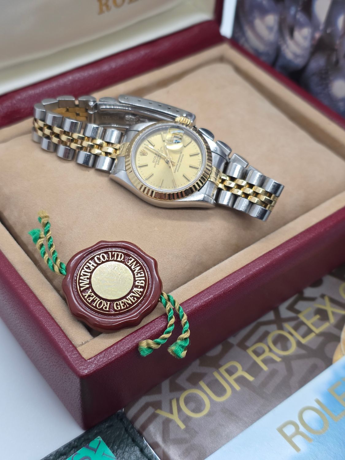 Ladies Rolex Datejust 69173 Stainless Steel &amp; Yellow Gold Circa 1995