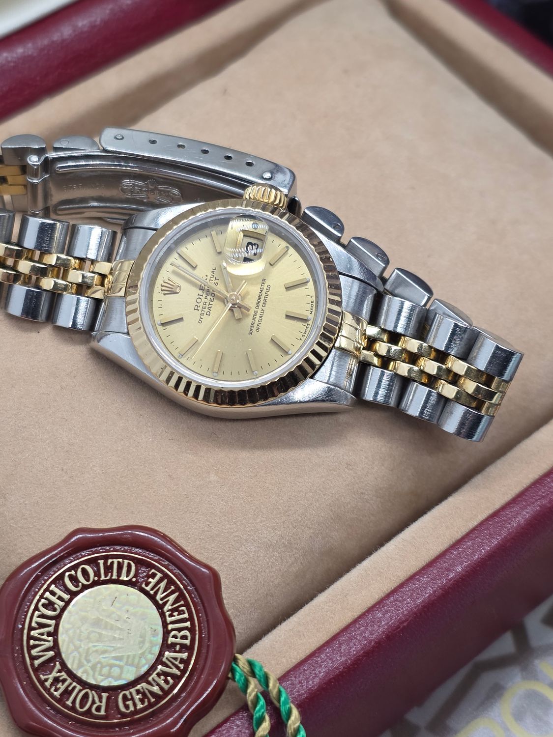 Ladies Rolex Datejust 69173 Stainless Steel &amp; Yellow Gold Circa 1995