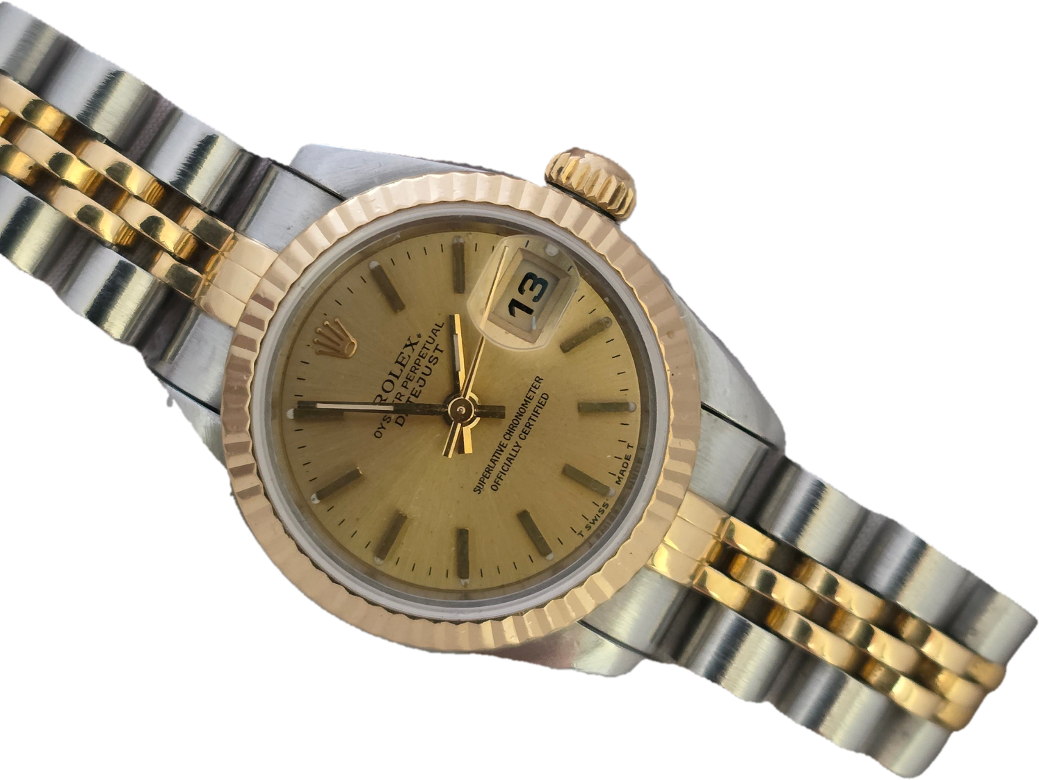 Ladies Rolex Datejust 69173 Stainless Steel &amp; Yellow Gold Circa 1995