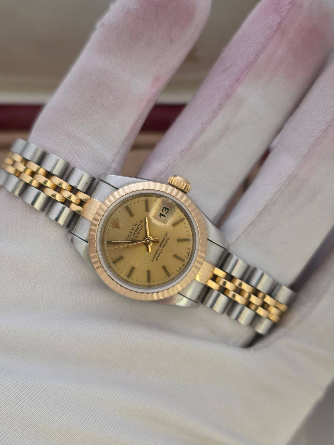 Ladies Rolex Datejust 69173 Stainless Steel &amp; Yellow Gold Circa 1995