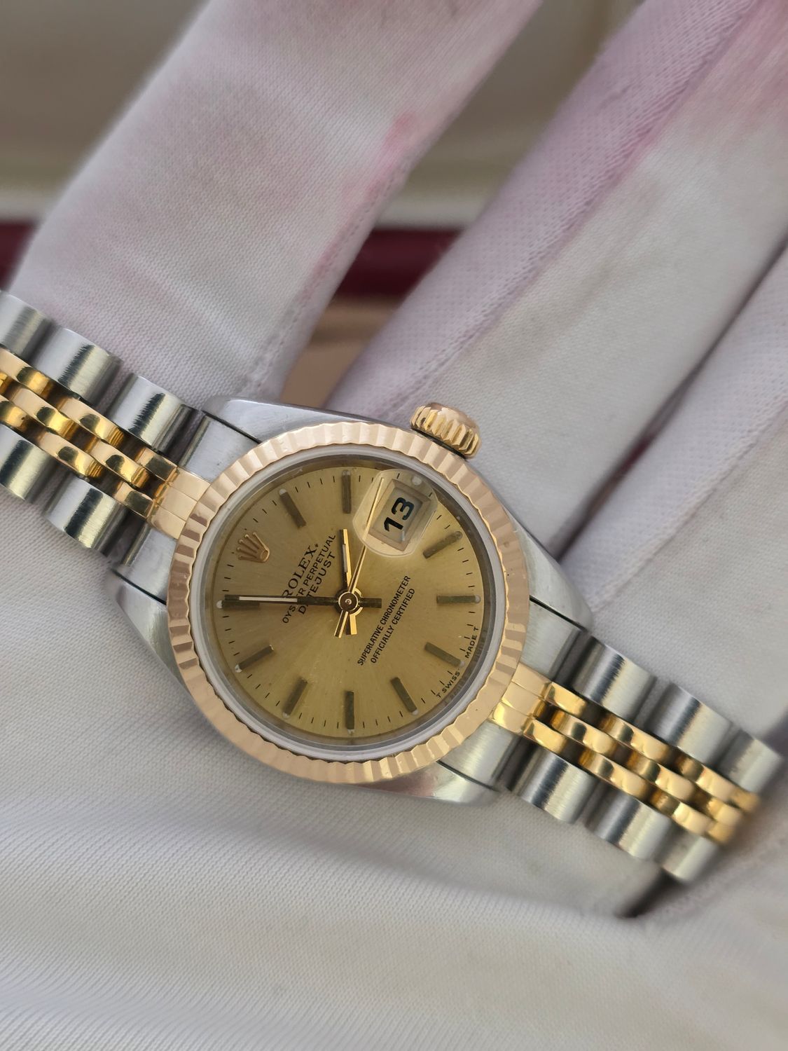 Ladies Rolex Datejust 69173 Stainless Steel &amp; Yellow Gold Circa 1995