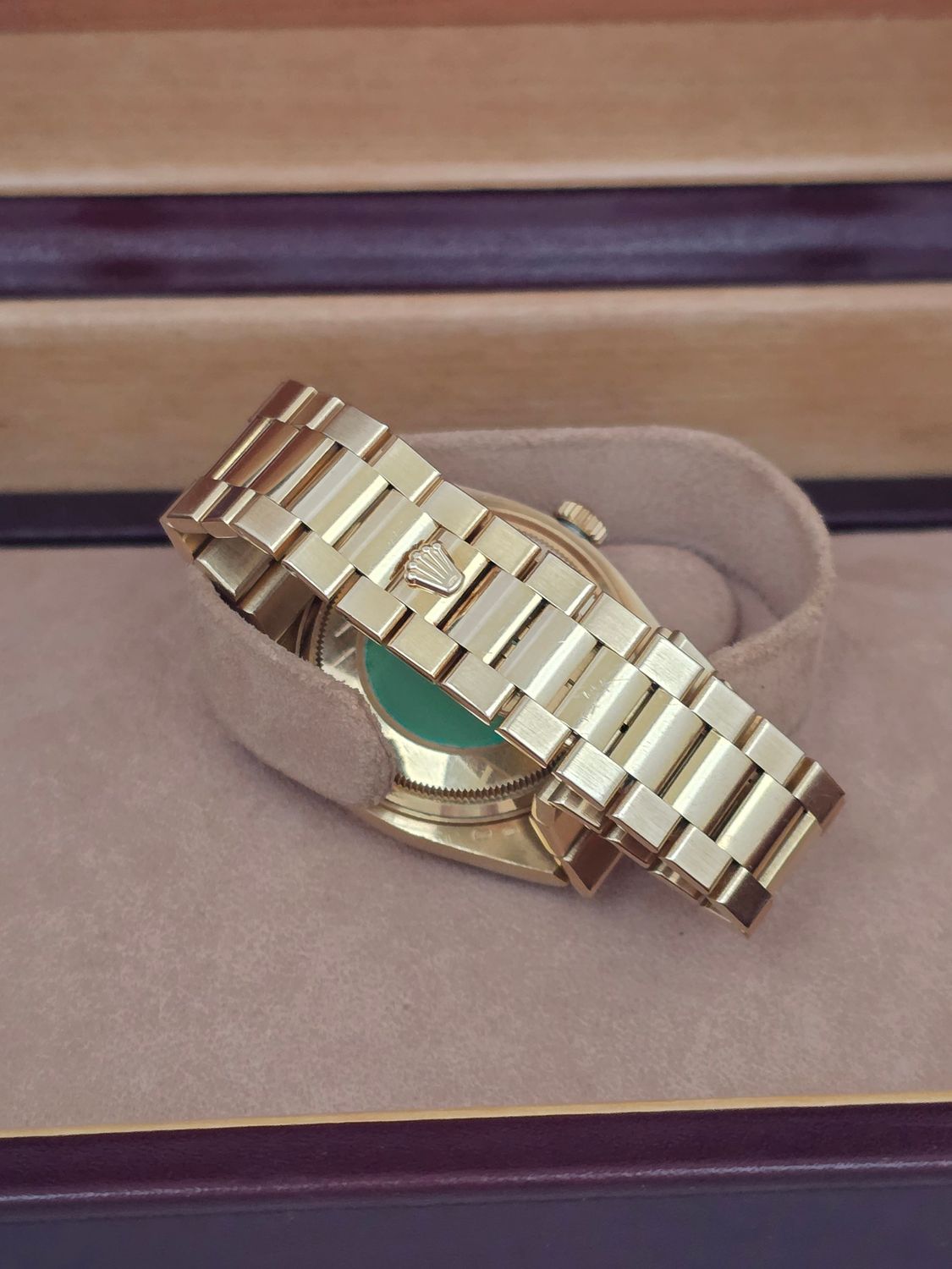 Rolex Day-Date Oysterquartz 19018, Box/Papers, Rare Dial Orig Receipt &amp; Sticker