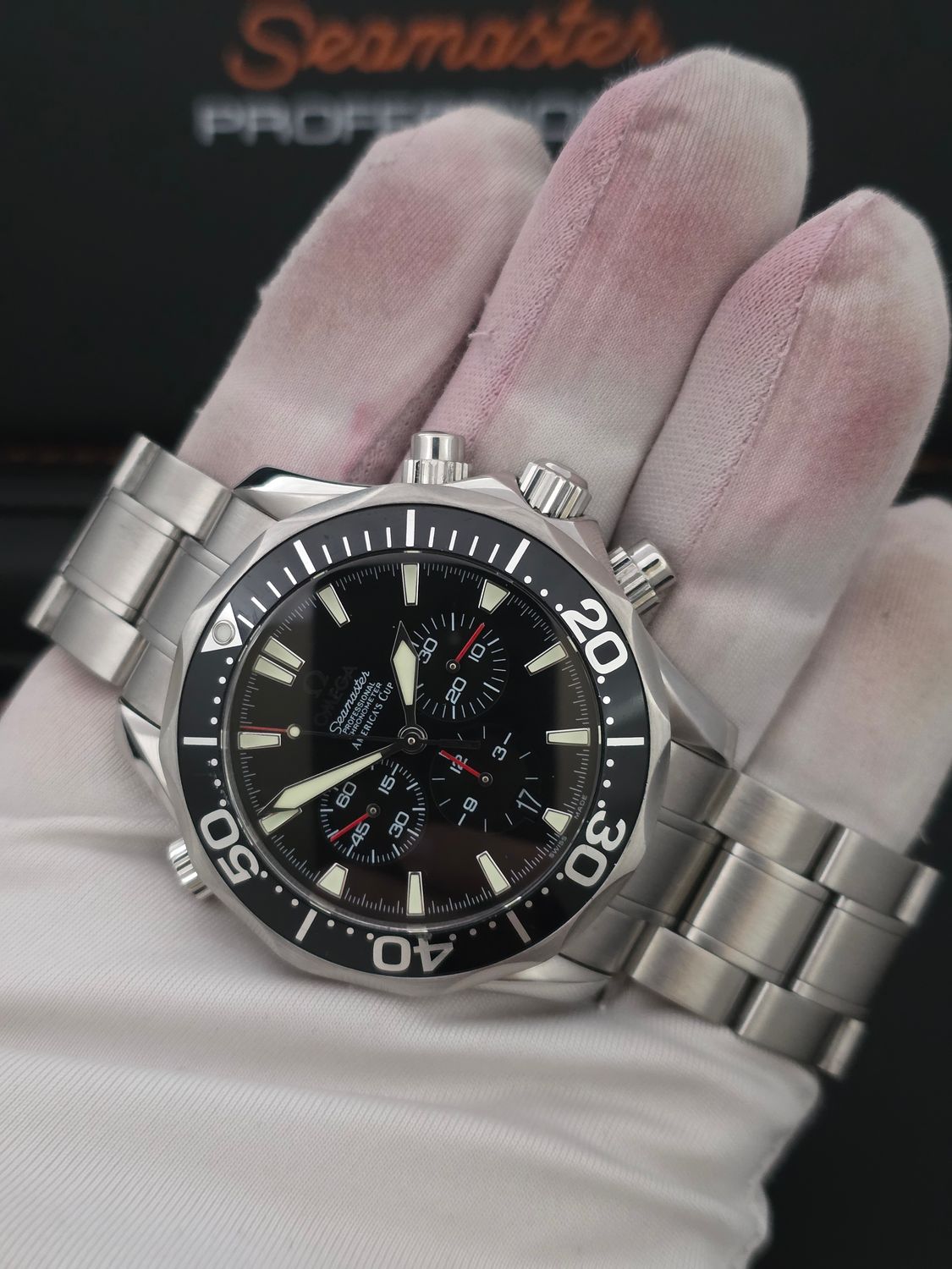 OMEGA Seamaster 300m Chronograph Black Watch - 2594.52.00 Americas Cup Edition