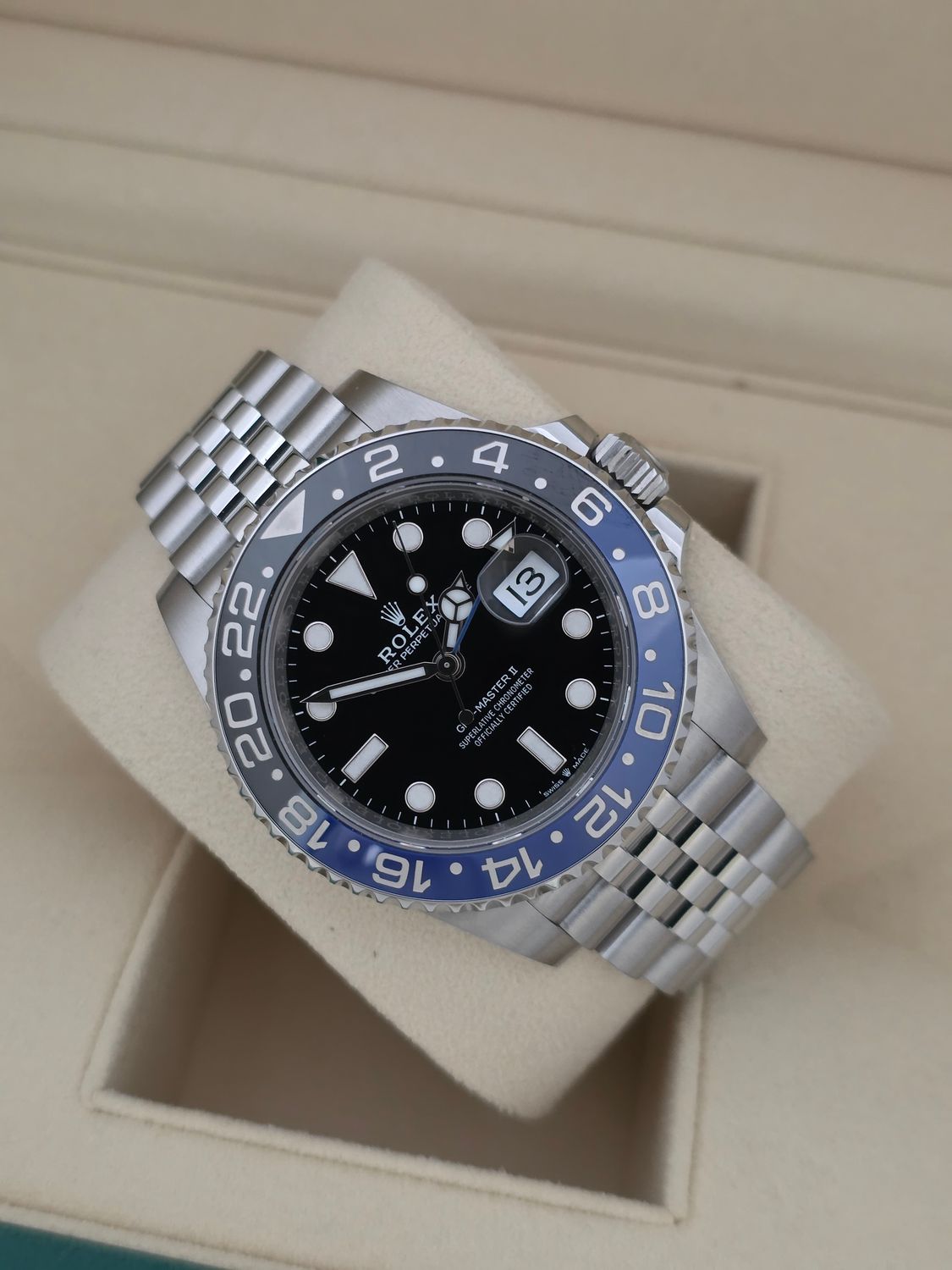 Rolex GMT Master II Batgirl 126710BLNR Watch, 2023 Full Set, inc Orig Receipt