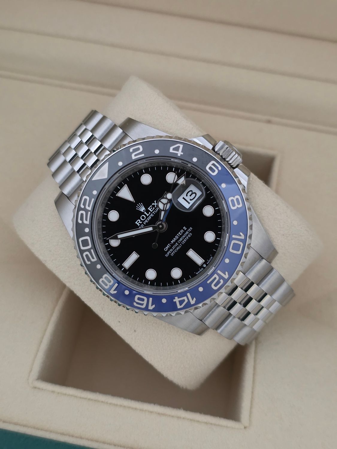 Rolex GMT Master II Batgirl 126710BLNR Watch, 2023 Full Set, inc Orig Receipt