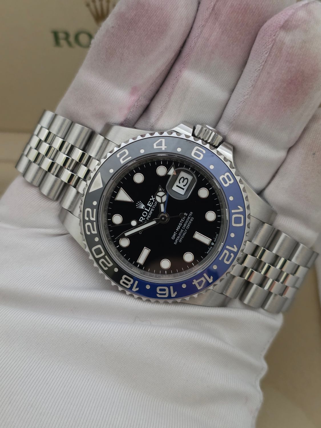 Rolex GMT Master II Batgirl 126710BLNR Watch, 2023 Full Set, inc Orig Receipt