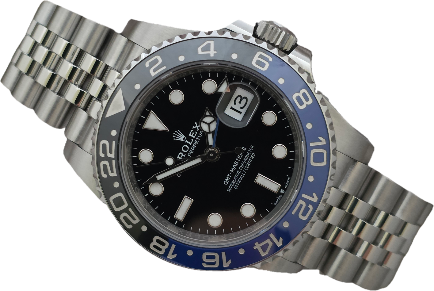 Rolex GMT Master II Batgirl 126710BLNR Watch, 2023 Full Set, inc Orig Receipt