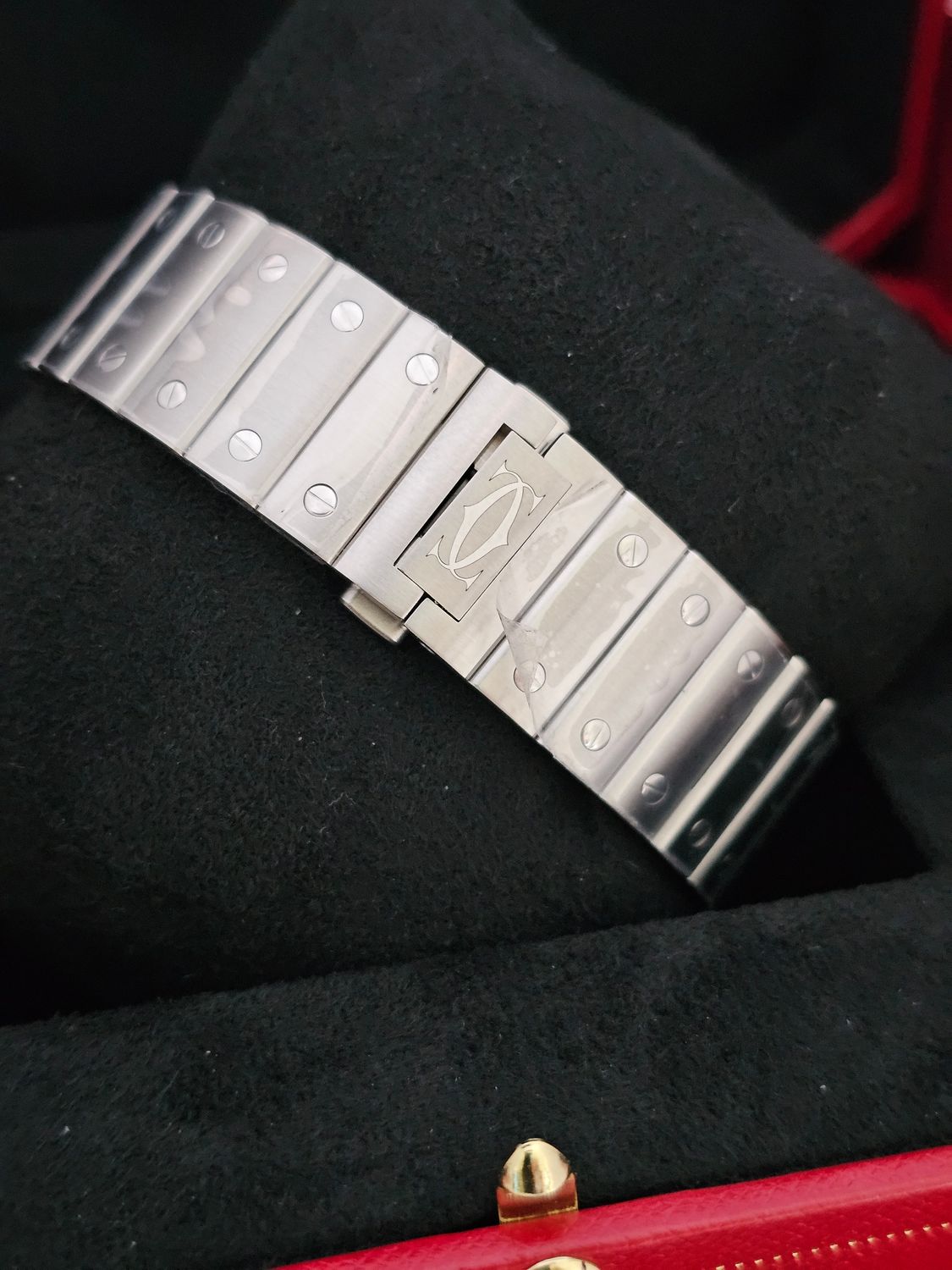 Cartier Santos De Cartier WSSA0062, Large Green Watch, 2023 Box &amp; Papers