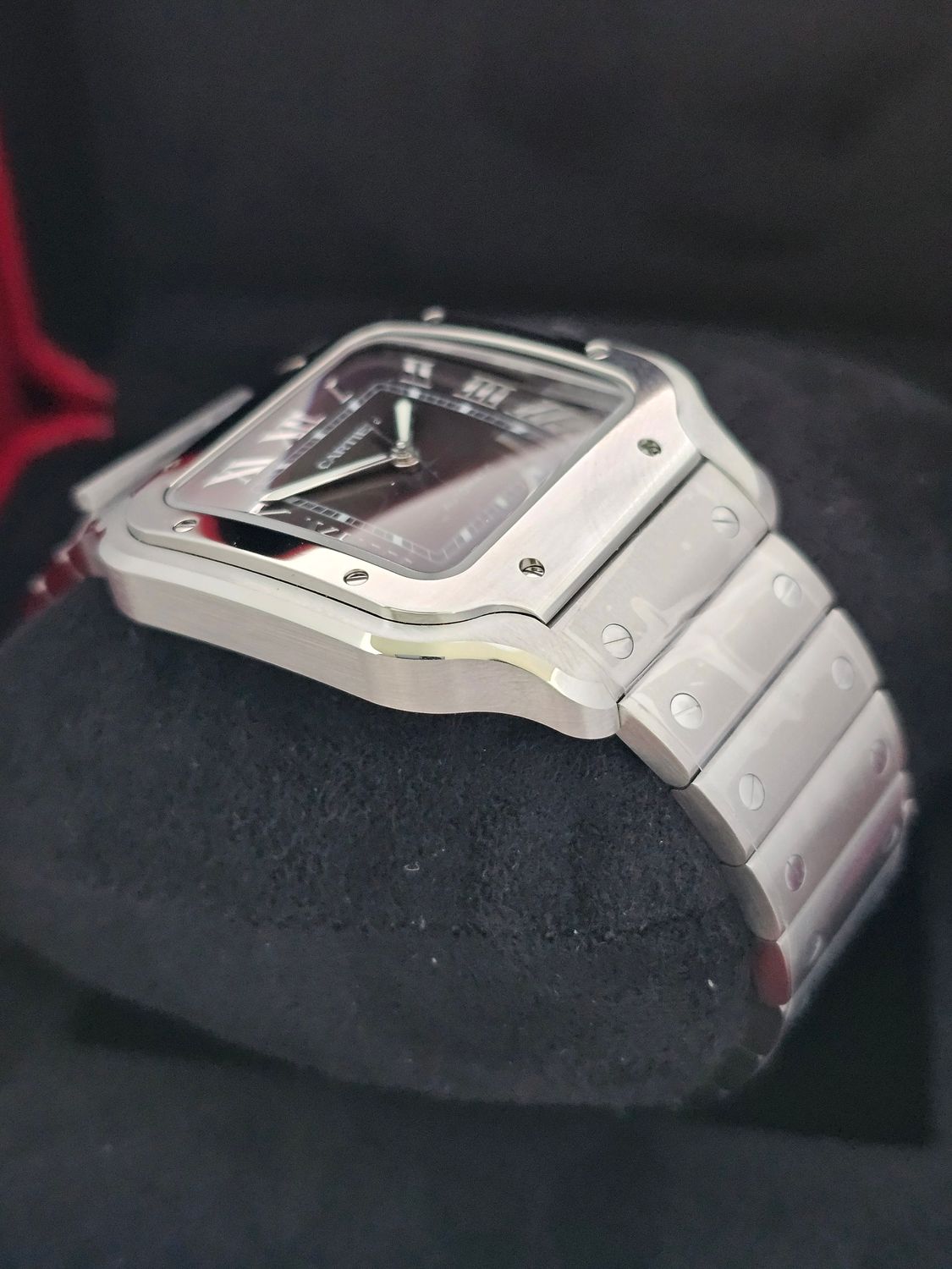 Cartier Santos De Cartier WSSA0062, Large Green Watch, 2023 Box &amp; Papers