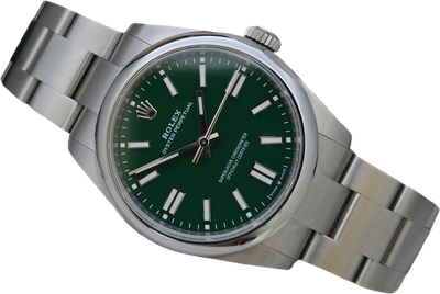 Rolex Oyster Perpetual Green 41mm, Ref 134300 - 2025 Full Set virtually Unworn
