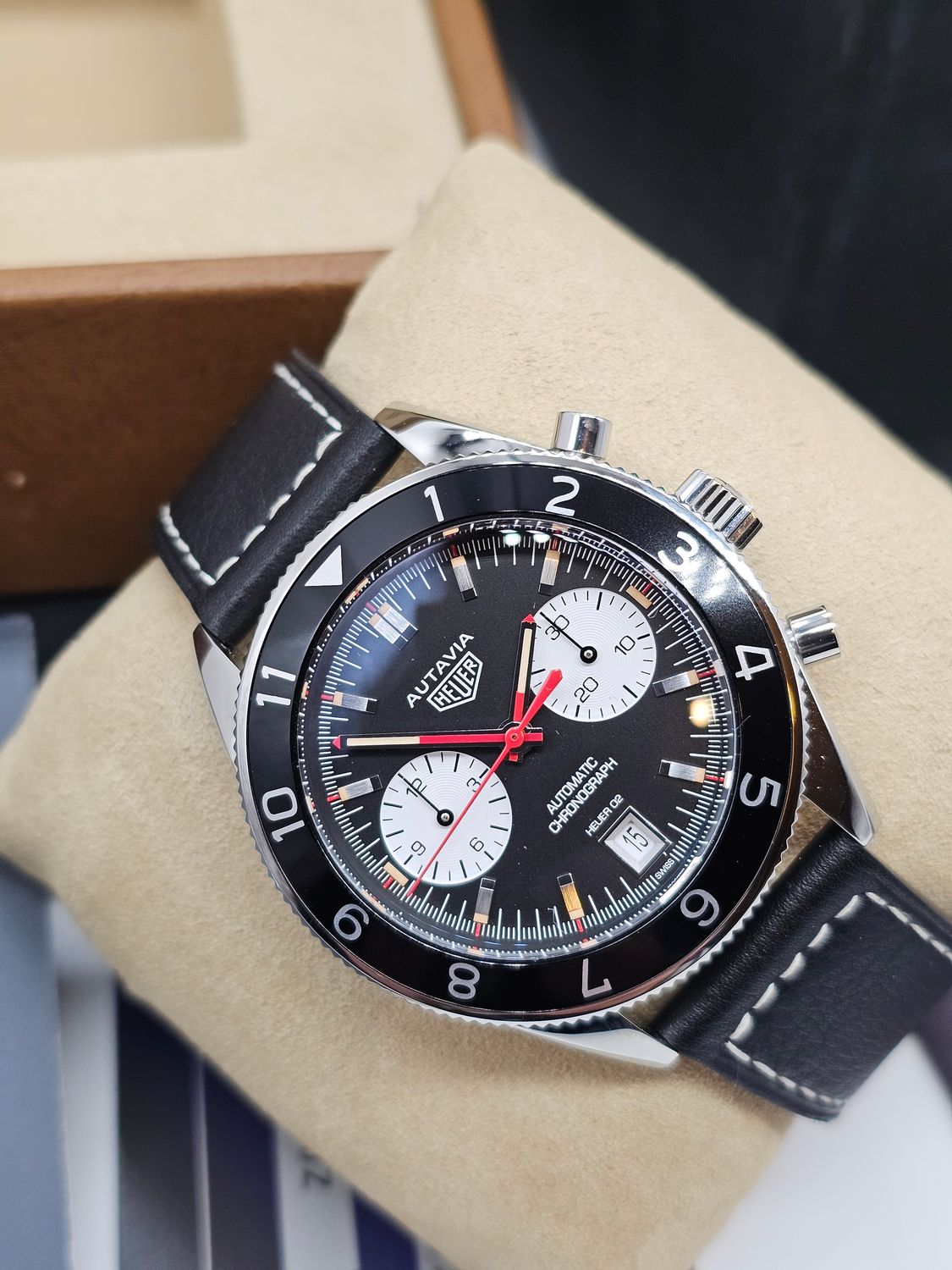 TAG Heuer Autavia Men's Black Watch - CBE2118.FC8246, 2024 Full Set