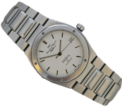 IWC Ingenieur SL Auto Rare White Graph Dial, Ref 3506, Box &amp; IWC certificate