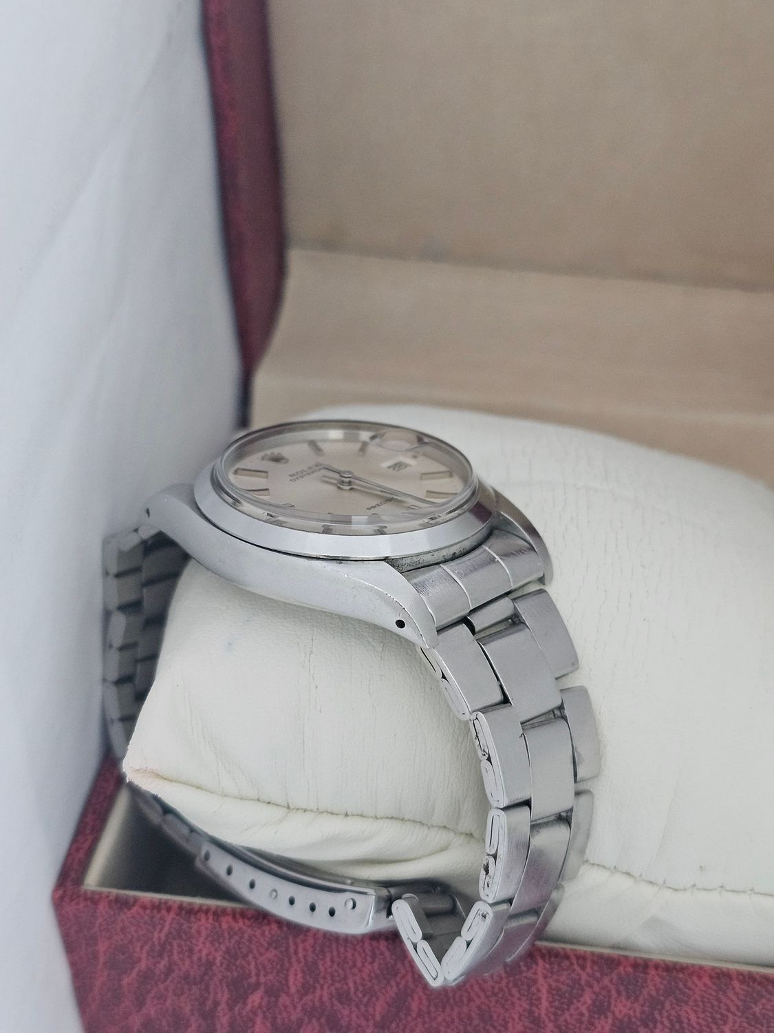 Rolex OysterDate Precision 6694 Circa 1978, Manual Wind Silver Dial
