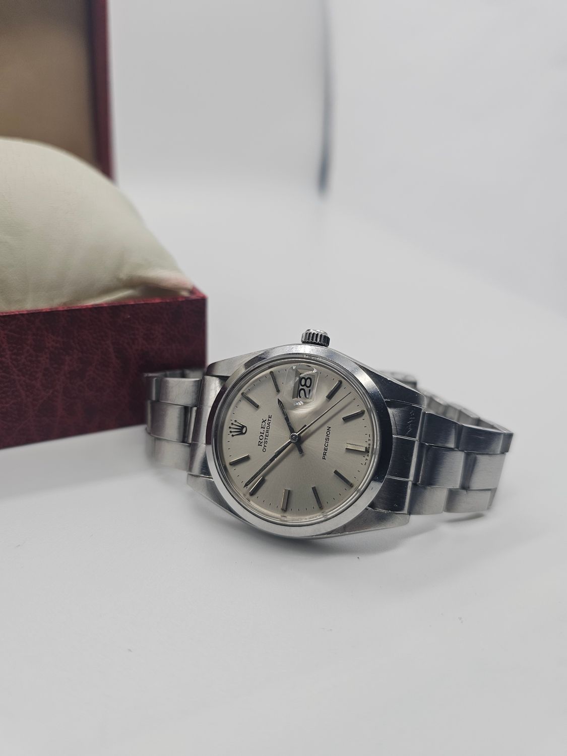 Rolex OysterDate Precision 6694 Circa 1978, Manual Wind Silver Dial