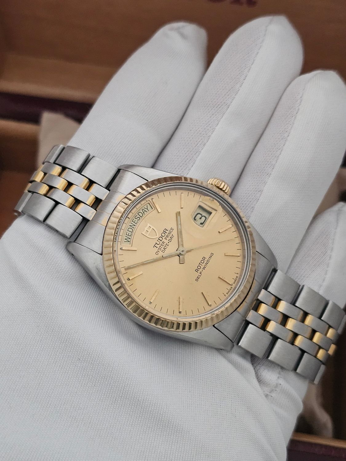 TUDOR Oyster Prince Daydate Watch, Ref 94613 1997 Box &amp; Papers