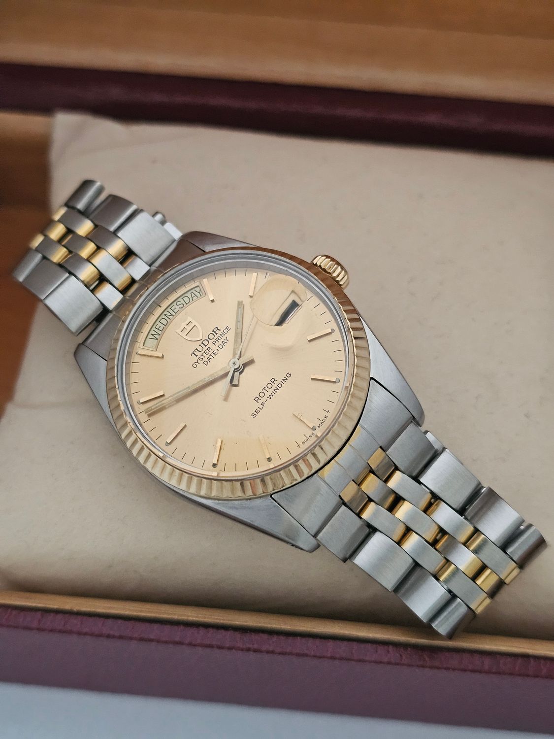 TUDOR Oyster Prince Daydate Watch, Ref 94613 1997 Box &amp; Papers