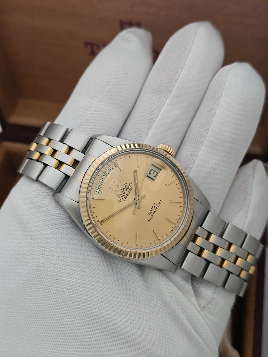 TUDOR Oyster Prince Daydate Watch, Ref 94613 1997 Box &amp; Papers