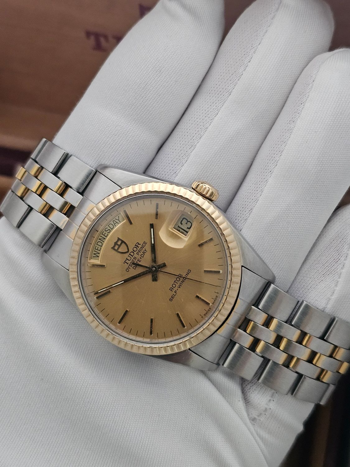 TUDOR Oyster Prince Daydate Watch, Ref 94613 1997 Box &amp; Papers