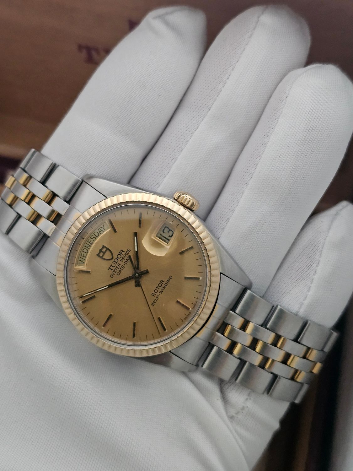 TUDOR Oyster Prince Daydate Watch, Ref 94613 1997 Box &amp; Papers