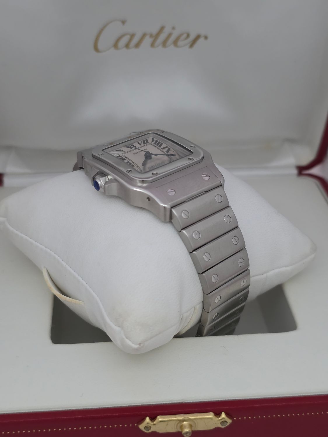 Cartier Santos Galbee XL W20098D6 2823 White Dial, Box &amp; Papers 2006