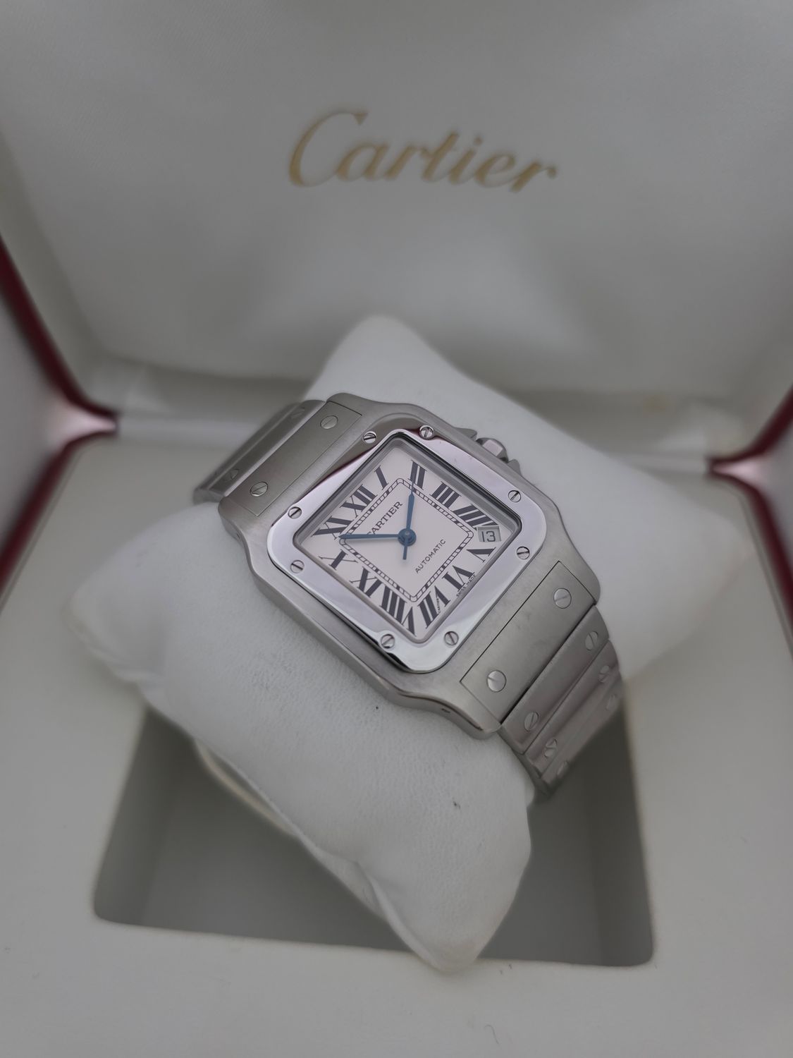 Cartier Santos Galbee XL W20098D6 2823 White Dial, Box &amp; Papers 2006